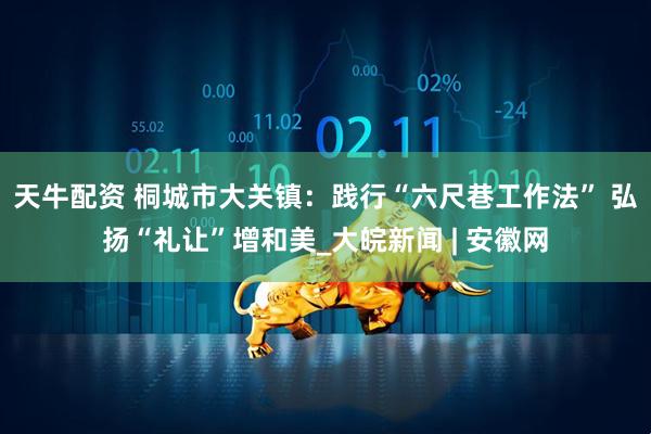 天牛配资 桐城市大关镇：践行“六尺巷工作法” 弘扬“礼让”增和美_大皖新闻 | 安徽网
