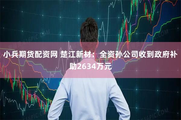 小兵期货配资网 楚江新材：全资孙公司收到政府补助2634万元